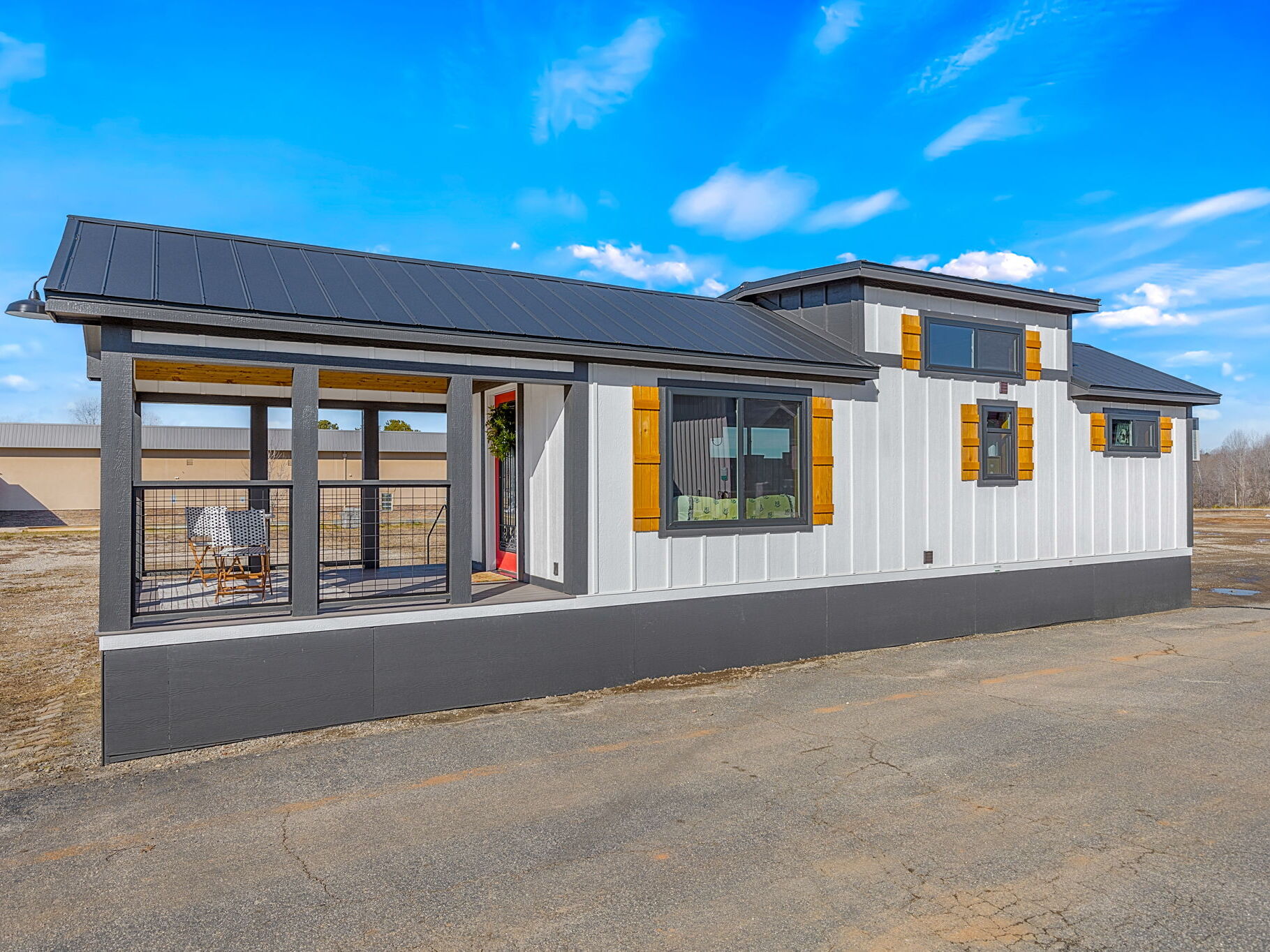 The Modern Farmhouse at an angle